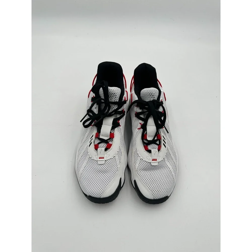 Adidas Dame 7 Men's Basketball Shoes‎ Cloud White Core Black Mid Top Sneakers